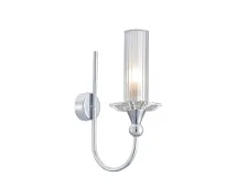 NEWPORT 4580 4581/A chrome , Бра, Chrome Clear crystal L8*H29*Sp18 cm G9 1*25W