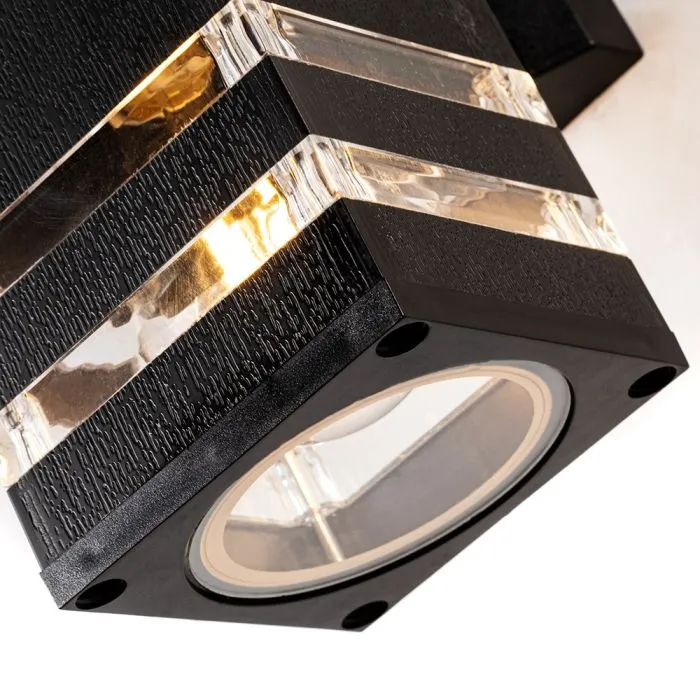 Уличный настенный светильник Arte Lamp HADAR A4421AL-2BK | Дом Декора
