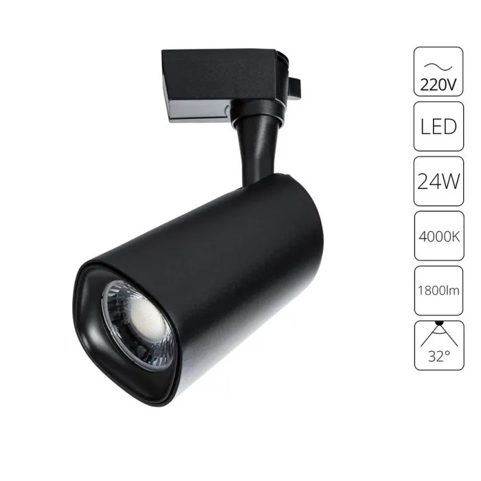 Трековый светильник Arte Lamp BARUT A4563PL-1BK | Дом Декора