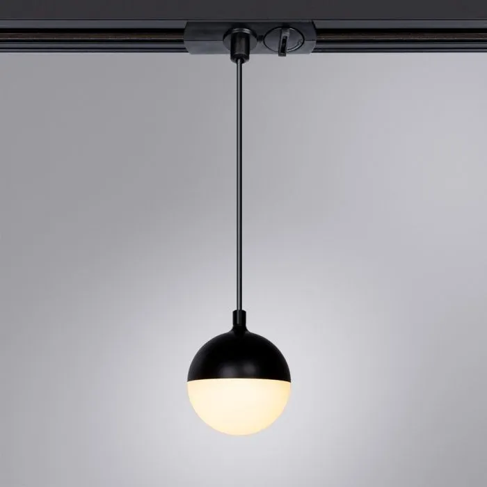Трековый светильник Arte Lamp VIRGO A4564PL-1BK | Дом Декора