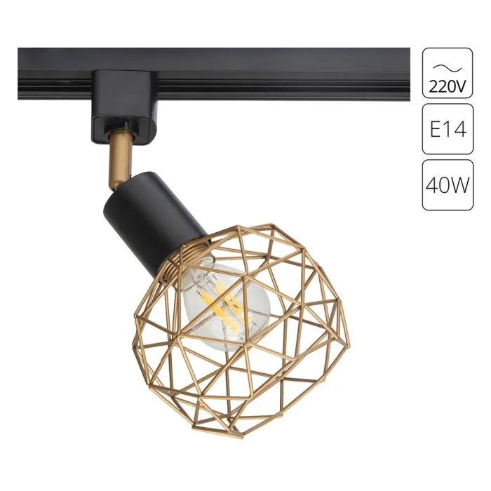 Трековый светильник Arte Lamp SOSPIRO A6141PL-1GO | Дом Декора