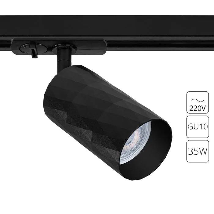 Трековый светильник Arte Lamp FANG A5560PL-1BK | Дом Декора