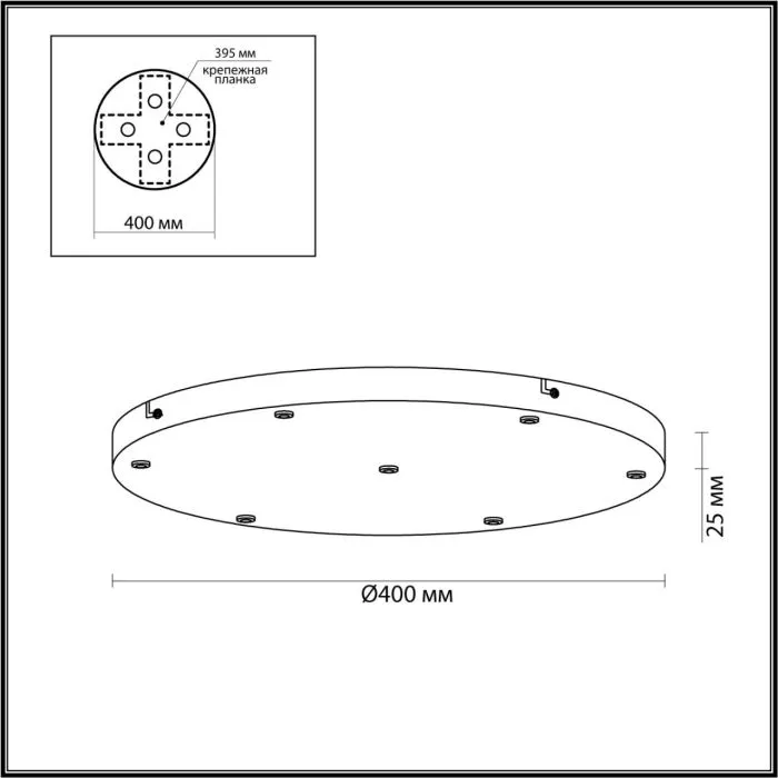 5053/KB ODL База потолочная IP20 PENDANT | Дом Декора