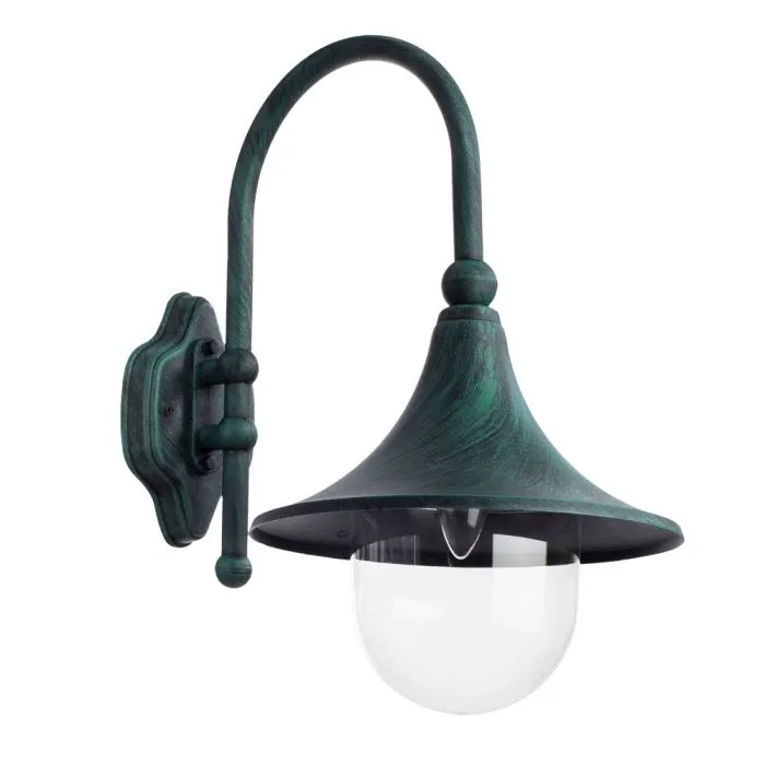 Уличный настенный светильник Arte Lamp MALAGA A1082AL-1BG | Дом Декора
