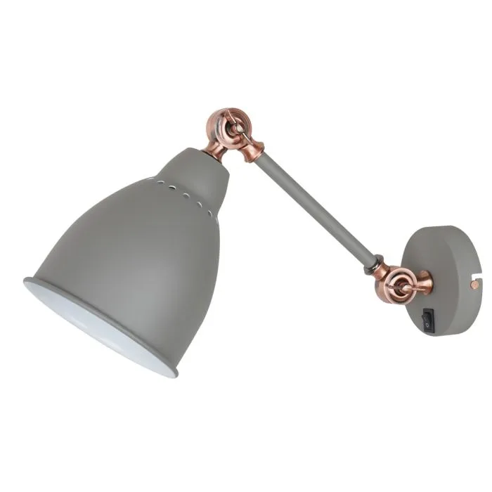 Бра Arte Lamp BRACCIO A2054AP-1GY | Дом Декора