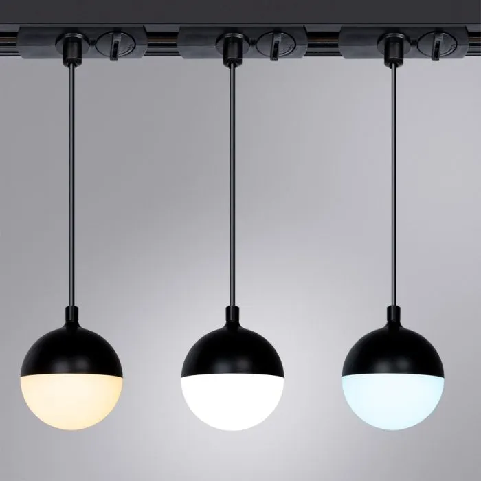 Трековый светильник Arte Lamp VIRGO A4564PL-1BK | Дом Декора