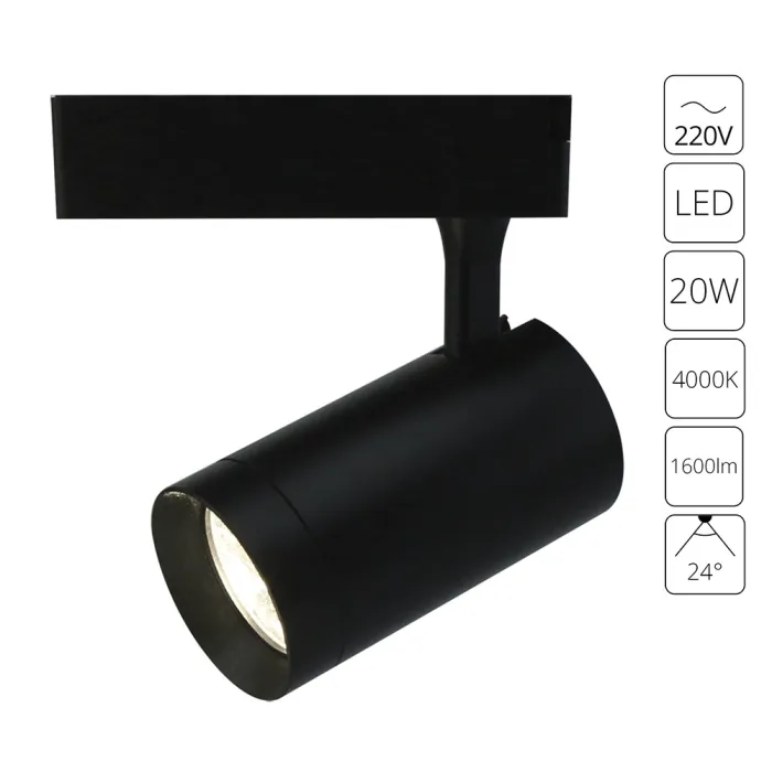 Трековый светильник Arte Lamp SOFFITTO A1720PL-1BK | Дом Декора