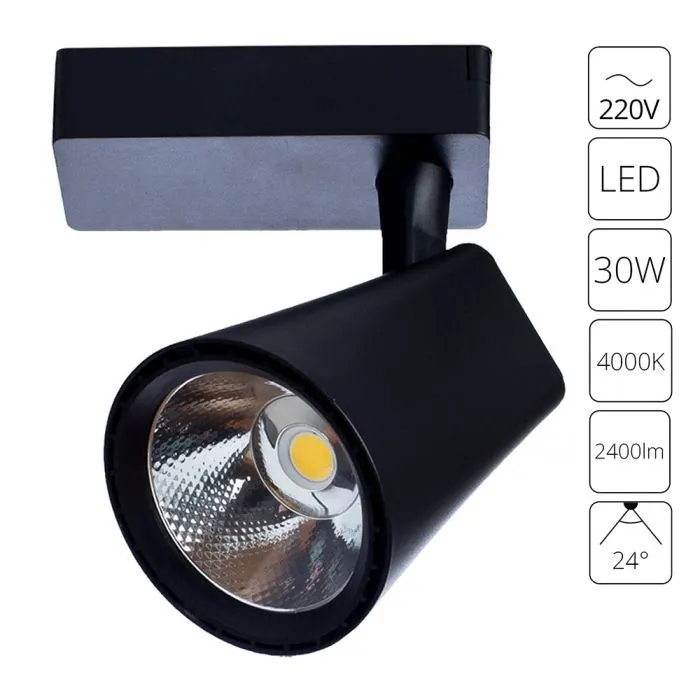 Трековый светильник Arte Lamp AMICO A1830PL-1BK | Дом Декора