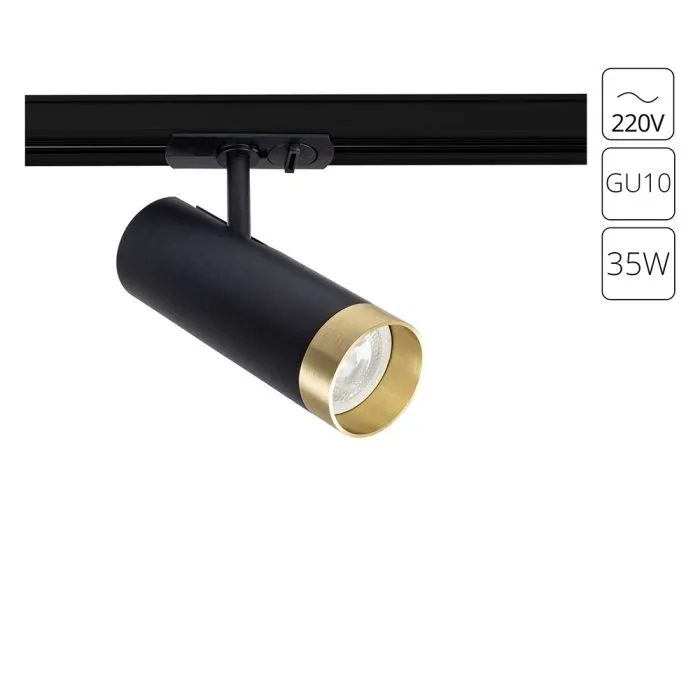 Трековый светильник Arte Lamp TOPIC A2356PL-1BK | Дом Декора