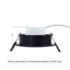 Точечный встраиваемый светильник Arte Lamp MIRA A2861PL-1BK | Дом Декора
