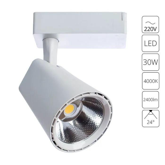 Трековый светильник Arte Lamp AMICO A1830PL-1WH | Дом Декора