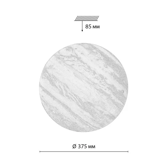 7724/DL SN Светильник LED 48Вт Ø375 3000-6000K IP43 PALE | Дом Декора