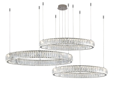 NEWPORT 8240 Потолочная чашка 8240 D25 3 горизон.кольца chrome , Chrome D25*H4 cm