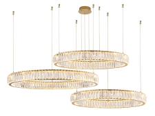 NEWPORT 8240 Потолочная чашка 8240 D25 3 горизон.кольца gold , Gold D25*H4 cm